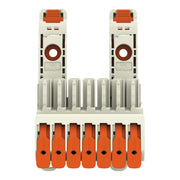 WAGO GmbH & Co. KG - Ein- und mehrpolige Klemmenleiste 1-Leiter-Federleiste 831-1107/306-000 Push-inCAGECLAMP,lgr − 6 Stück