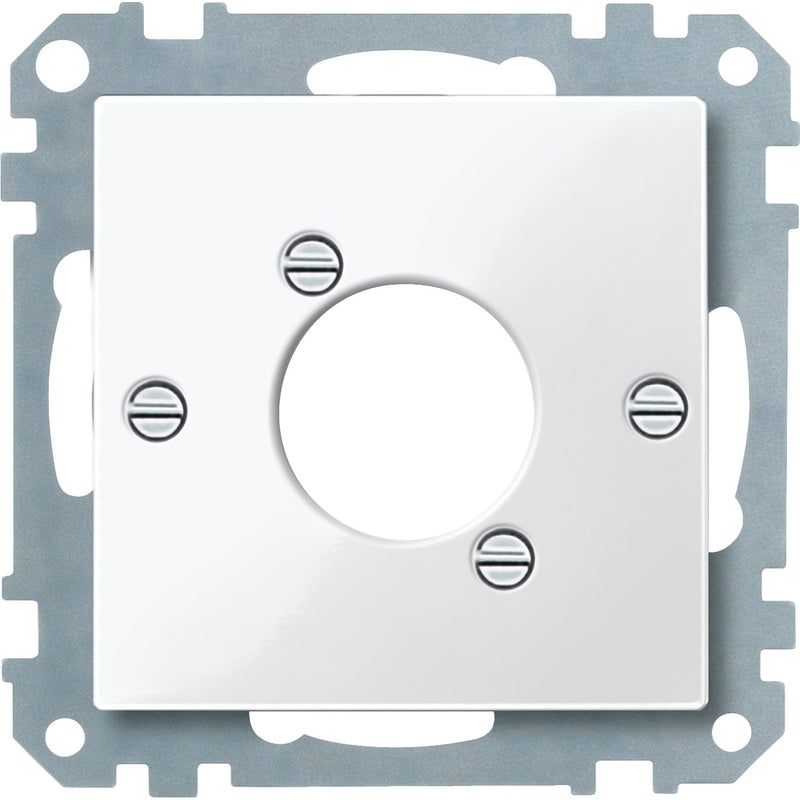 Merten - Einsatz/Abdeckung für Kommunikationstechnik Zentralplatte pws/gl 468019 f.Audio-Steckver.XLR