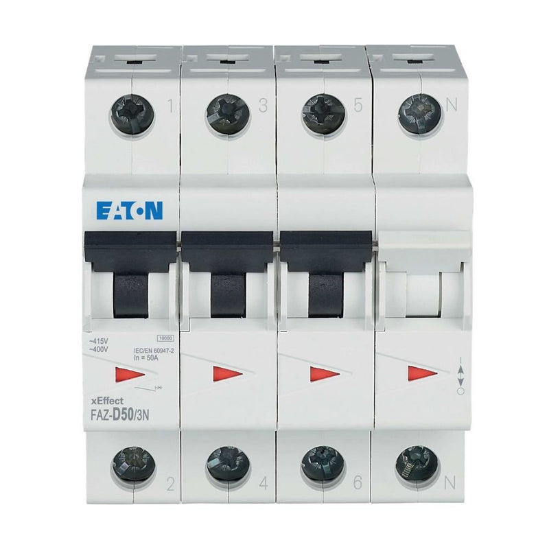 Eaton - Leitungsschutzschalter 3p. FAZ-D50/3N 50A Charakt.: D