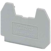 Phoenix Contact - Abschluss- und Zwischenplatte für Reihenklemme Deckel D-MT 1,5-QUATTRO Breite 1mm,grau − 50 Stück