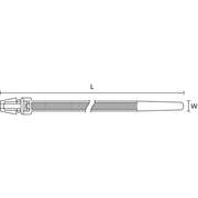 HellermannTyton - Kabelbinder Befestigungsbinder T50RSF-N66-NA-D1 − 500 Stück