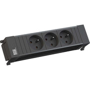 Bachmann - Mehrfachsteckdose Steckdoseneinheit 916.059 3xUTE schwarz