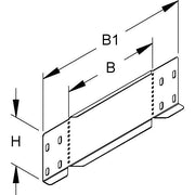 Niedax - Reduzierstück für Kabelrinne Reduzier-/Abschlussstück RA 100.200 S für KR, 100x200mm