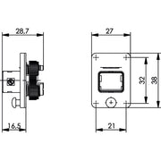 Telegärtner - Zubehör/Ersatzteile für modulares Anschlusssystem STX V4 Flansch 100022893