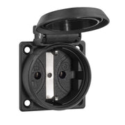 ABL - Schutzkontakt-Anbausteckdose EB-Steckdose 1561000 2K sw Sk − 100 Stück
