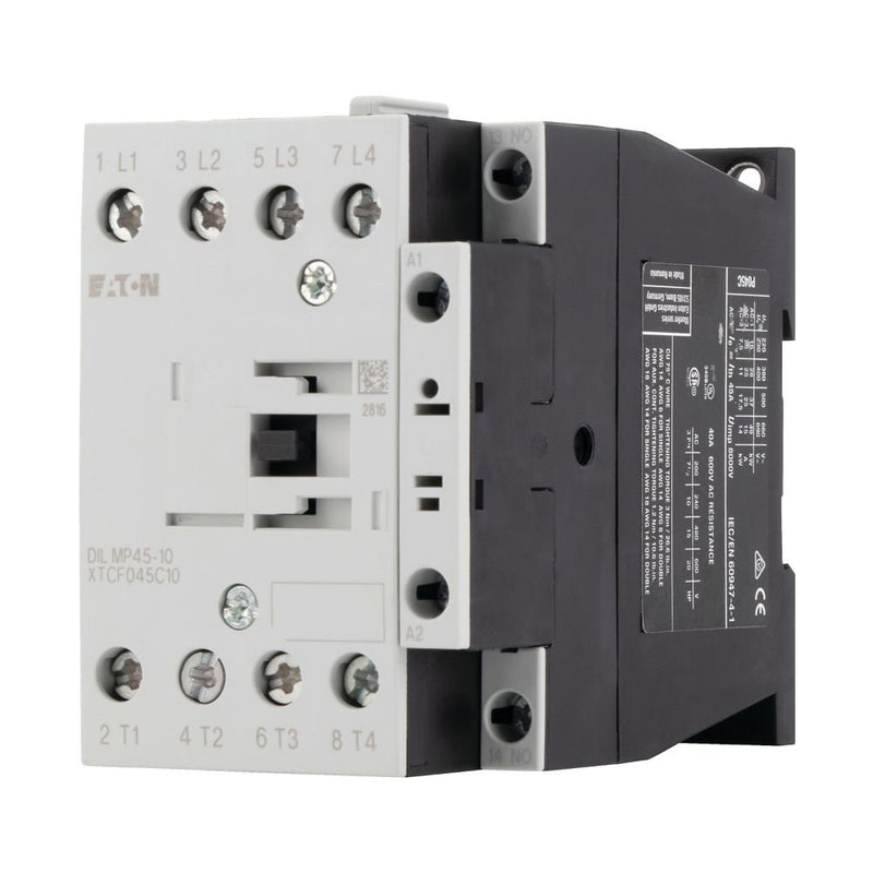 Eaton - Leistungsschütz zum Schalten von Wechselstrom Leistungsschütz 4polig DILMP45-10#109828 125A 100-120V