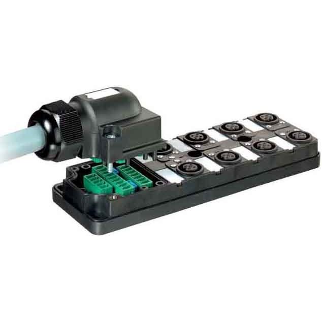Murrelektronik - Passiver Sensor-/Aktor-Verteiler (ohne Leitung) Verteiler M12 27084 MVP12 8-fach