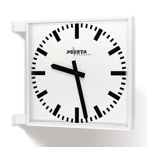Peweta - Uhr Außenuhr quadrat. 71.762.422 12-60V,442x442mm