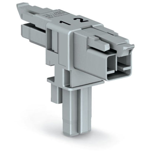 WAGO - Kompaktverteiler für steckbare Gebäudeinstallation T-Verteiler 2-polig 890-1601 Kod. B,grau − 25 Stück