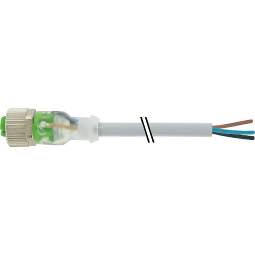 Murrelektronik - Konfektioniertes Sensor-Aktor-Kabel Buchse M12 gerade 3m LED 7000-12261-2330300 m.freiem Leitungsen. − 1 Stück