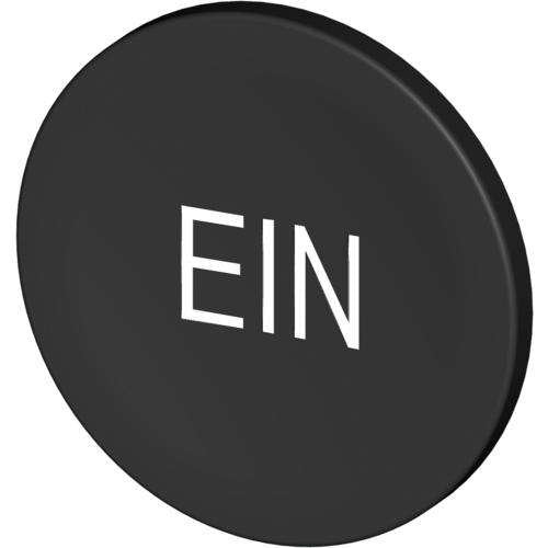 Stahl - Bezeichnungsschild für Befehlsgeräte Tastenschild 8602/3 227808 schwarz EIN − 1 Stück by Stahl
