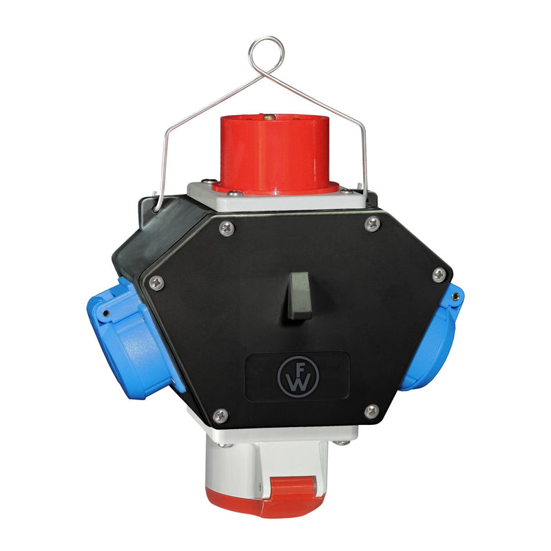 Walther Werke - CEE-Steckdosen-Kombination (IEC 60309) Vollgummi X-BoxX 64X0101 16A, 1CEE-Abgang 16A