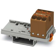 Phoenix Contact - Durchgangs-Reihenklemme Verteilerblock PTFIX 6X4-NS35 BN senkr, 0,2-6qmm br − 8 Stück