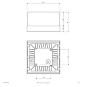 EVN Lichttechnik - Decken-/Wandleuchte LED-Wandanbauleuchte WAQ54091502 3000K IP54