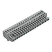 WAGO - Kabelsteckverbinder für Leiterplattensteckverbinder 1-Leiter-Federleiste 231-121/008-000 CAGECLAMP,2,5 mm²,gr − 10 Stück