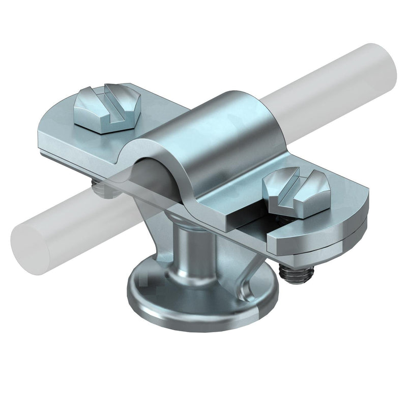 OBO Bettermann - Leitungshalter für Blitzschutz Leitungshalter 113 Z-K 8-10 8-10mm Zn, G − 20 Stück