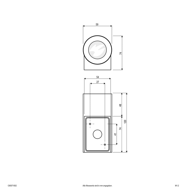 EVN Lichttechnik - Decken-/Wandleuchte LED-Wandleuchte C65071002 IP65