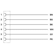 Phoenix Contact - Konfektioniertes Sensor-Aktor-Kabel Sensor-/Aktor-Kabel SAC-6P- 5,0-PUR/DTFS