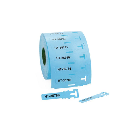 HellermannTyton - Kabelmarkierungssystem Kennzeichnungsschilder TAGPU12X74LOOP-BU bl 12x74mm PUR blau − 500 Stück