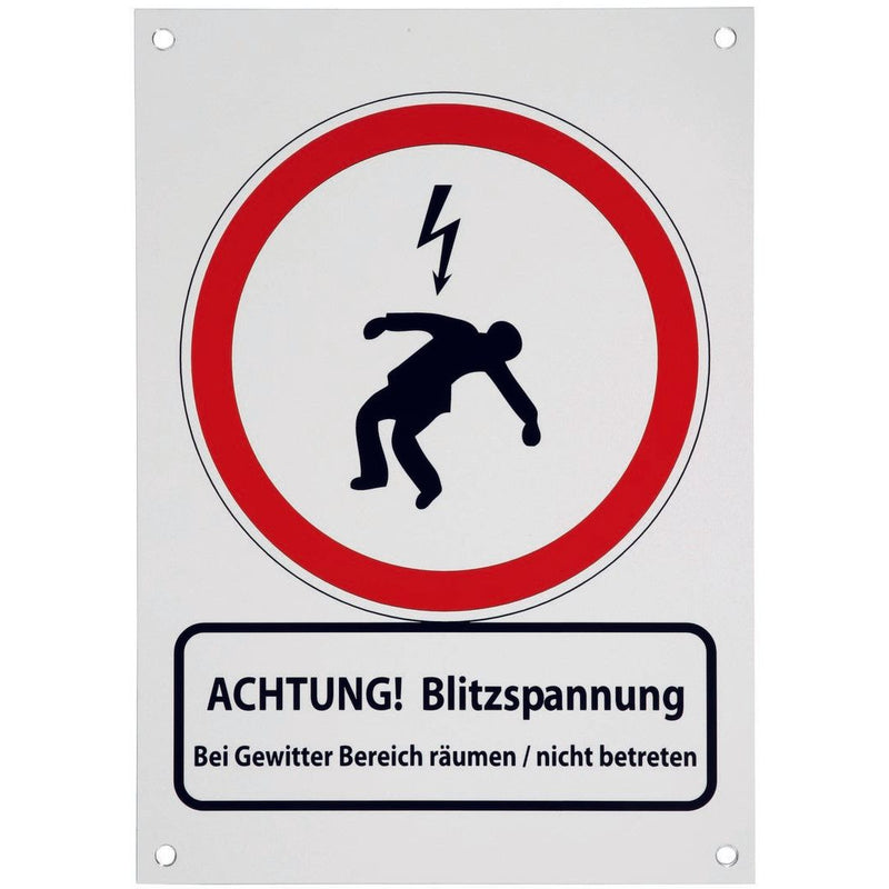 DEHN - Zubehör/Ersatzteile für Erdung und Blitzschutz Hinweisschild HWS297X210ABSDEENAL 210x297x0,7mm