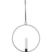 Star Trading - Festbeleuchtung LED-Kerze 063-42 mit Ring, D28cm, sw