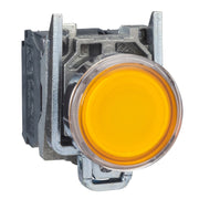 Schneider Electric - Drucktaster, Komplettgerät Leuchtdrucktaster XB4BW3565 1S1Ö ge-or BA9S