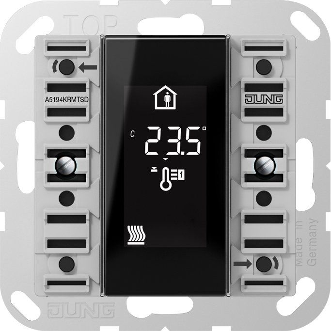 Jung - Bussystem-Mehrfach Bediengerät KNX Raumcontroller-Modul A 5194 KRM TS D Kompakt 4-fach