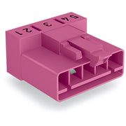 WAGO - Leiterplattensteckverbinder Stecker für Leiterplatten 890-895/011-000 5-polig,pink − 50 Stück