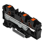 WAGO - Durchgangs-Reihenklemme 3-Leiter-Durchgangsklemme 2206-1305 Drücker,6 mm²,sw − 25 Stück
