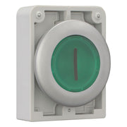 Eaton - Frontelement für Drucktaster Leuchtdrucktaste RMQ-Titan M30C-FDRL-G-X1 flach rastend bes