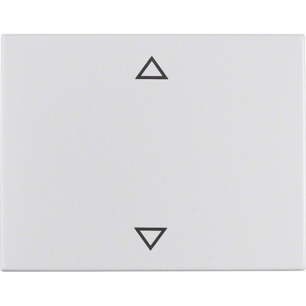 Berker - Abdeckung/Bedienelement für Installationsschalterprogramme Wippe Alu 14057103 Symbol Pfeile