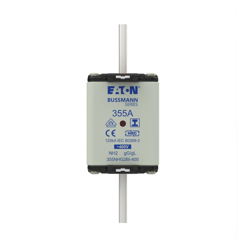 Eaton - Messersicherung Sicherungseinsatz Nieders. 355NHG2BI-400 355A AC 400V 120kA − 3 Stück
