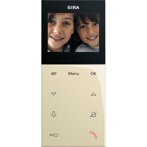 Gira - Innenstation für Türkommunikation Wohnungsstation Video AP 123901 Plus cremeweiß