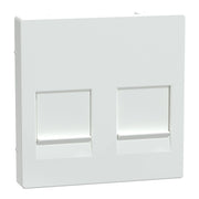 Merten - Einsatz/Abdeckung für Kommunikationstechnik Zentralplatte 2f.akws/gl MEG4562-0325 für Modular-Jack