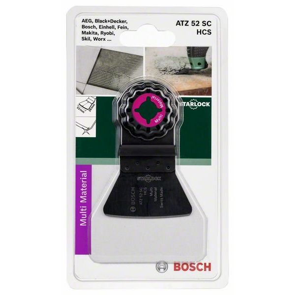 Bosch - Blatt für Oszillierer Schaber Starlock 2609256954 ATZ 52 SC, Starr