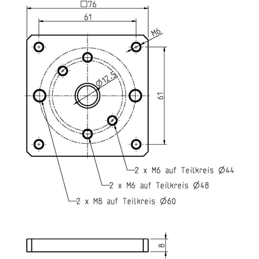 DELTA DORE - Zubehör/Ersatzteile für Tor-/Rollladenantriebe Antriebslager 4016-15 f.Antriebe m.Handk