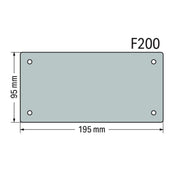 WAGO - Frontplatte (Schaltschrank) Flanschplatte 850-818/002-000