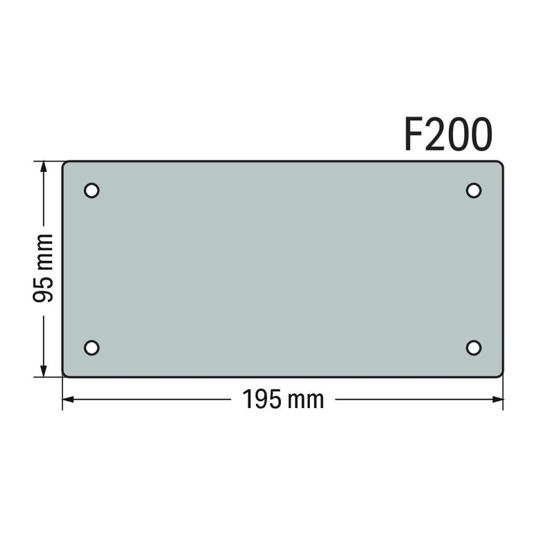 WAGO - Frontplatte (Schaltschrank) Flanschplatte 850-818/002-000