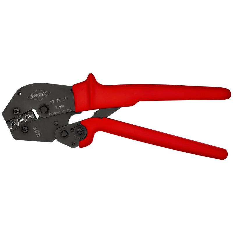 Knipex - Presswerkzeug Kabelschuhe/Verbinder, Aderendhülsen, Schirmanschluss Crimpzange 97 52 05 SB 250mm