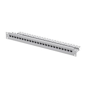 Telegärtner - Patchpanel Kupfer 19Z Modulträger 1HE 100007022 RAL 7035 incl. KAF