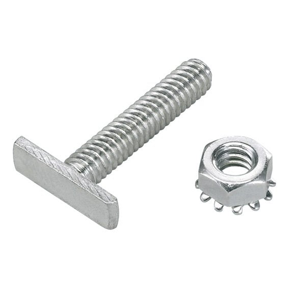 Panduit - Hammerkopfschraube Anschluss Kit FRTBKT-X für 1/4 Zoll T-Bolt − 10 Stück
