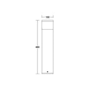 Brumberg Leuchten - Wegeleuchte LED-Pollerleuchte 65202103 m. 2 Steckdosen