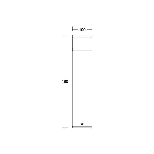 Brumberg Leuchten - Wegeleuchte LED-Pollerleuchte 65202103 m. 2 Steckdosen