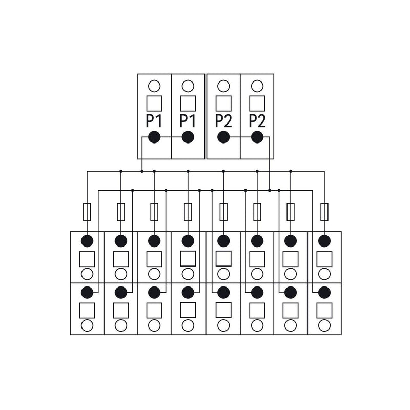WAGO - Übergabemodul Potentialverteilermodul 830-800/000-319