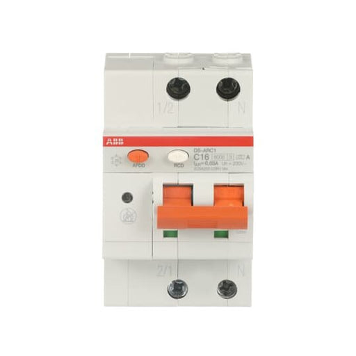 ABB Stotz S&J - Kombination FI-Schalter/Leitungsschutzschalter mit Zusatzeinrichtung Brandschutzschalter +FI/LS DS-ARC1 C16 A30 C16/0,03, 6kA, 3TE