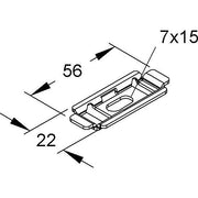 Niedax - Montageplatte für Kabeltragsystem Gitterinnenbef.-Platte GRBP 6 E5 Edelstahl