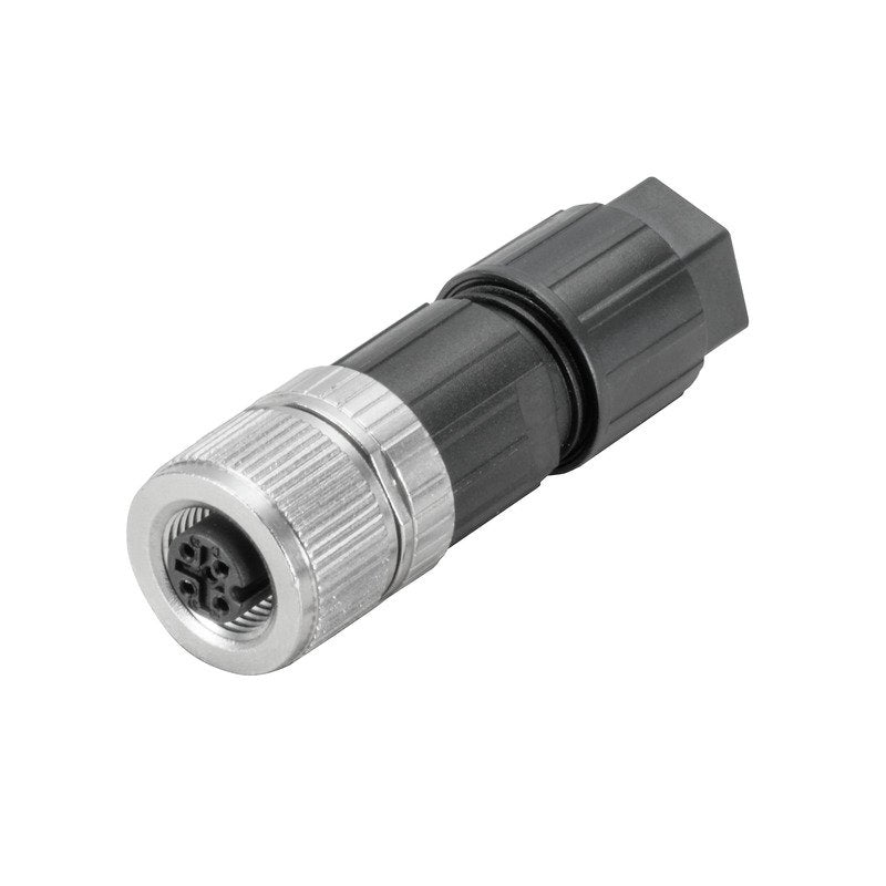 Weidmüller - Rundsteckverbinder, feldkonfektionierbar (Industriesteckverbinder) Steckverbinder SAIBP-4A-4/8-M12 Buchse,gerade,PUSHIN