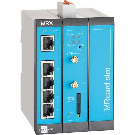 Insys - Netzwerk Router Industrierouter-LTE MRX3 LTE 1.1 5Ether-Ports 2Eing. − 1 Stück