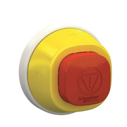 Schneider Electric - Frontelement für Pilztaster BEL. NOT-AUS ZB5AS84W3B 24V 2LED WS/RT