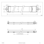 EVN Lichttechnik - Decken-/Wandleuchte LED-Sanierungseinsatz LUD5152802 für T5, 1,5m, DALI